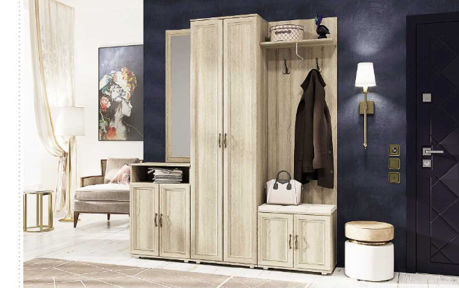 Модульная прихожая "Классика" в Великом Новгороде - фото Модульная прихожая "Классика" в Великом Новгороде - картинка