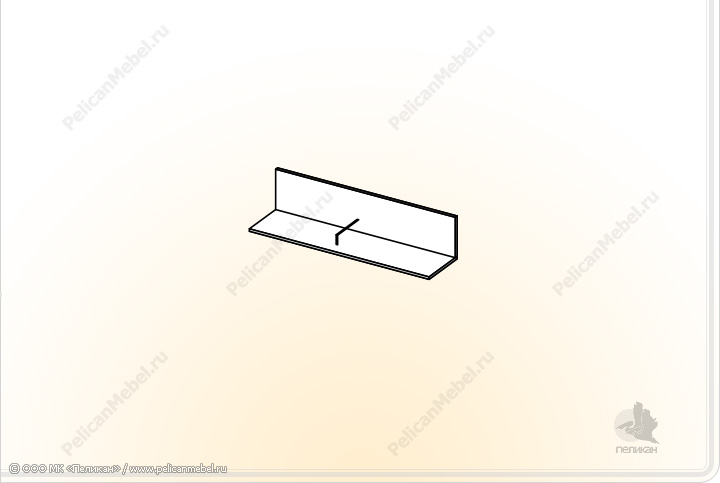 Полка навесная "Классика" ПН-1 в Великом Новгороде - картинка