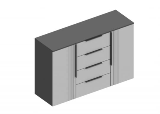 Комод Вита 2-ств с 4 ящиками в Великом Новгороде - фото Комод Вита 2-ств с 4 ящиками в Великом Новгороде - картинка