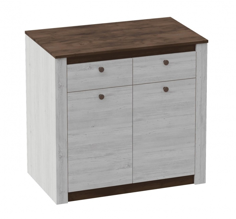 Тумба 2 двери 2 ящика спальня "Даллас" в Великом Новгороде - картинка