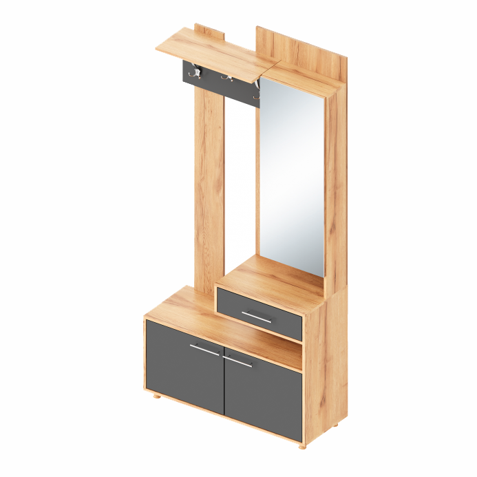 Вешалка с зеркалом (правое исп.) Граф в Великом Новгороде - фото Вешалка с зеркалом (правое исп.) Граф в Великом Новгороде - картинка