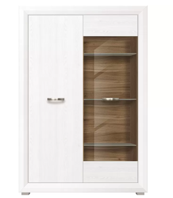 Шкаф с витриной Мальта REG1W1D в Великом Новгороде - фото Шкаф с витриной Мальта REG1W1D в Великом Новгороде - картинка