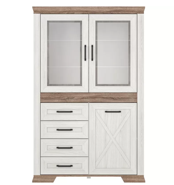 Шкаф с витриной Марсель REG2W1D4S в Великом Новгороде - картинка