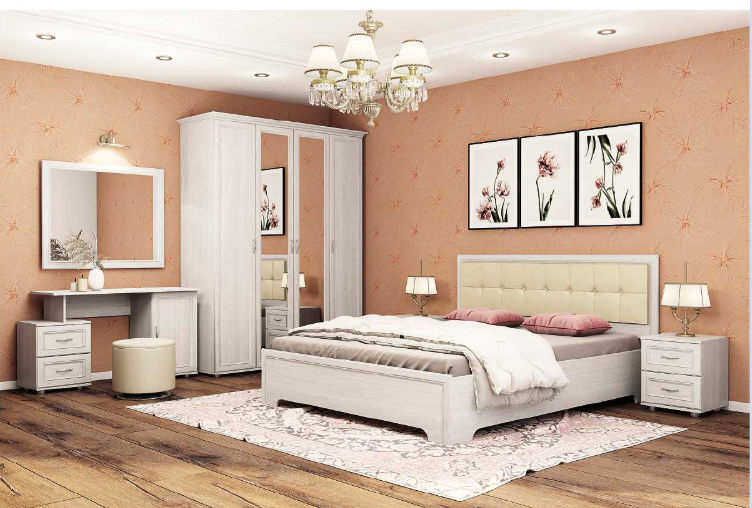 Модульная спальня "Классика" в Великом Новгороде - фото Модульная спальня "Классика" в Великом Новгороде - картинка