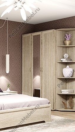 Шкаф трехдверный с зеркалом "Классика" ШК-3 в Великом Новгороде - картинка