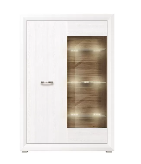 Шкаф с витриной Мальта REG1W1D с подсветкой в Великом Новгороде - фото Шкаф с витриной Мальта REG1W1D с подсветкой в Великом Новгороде - картинка