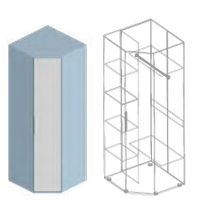 Шкаф угловой МС«Бриз» в Великом Новгороде - картинка