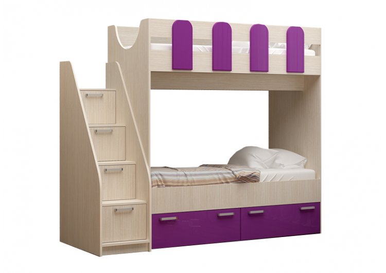 Кровать двухъярусная "Бемби-11" 0,8*1,8 м в Великом Новгороде - фото Кровать двухъярусная "Бемби-11" 0,8*1,8 м в Великом Новгороде - картинка