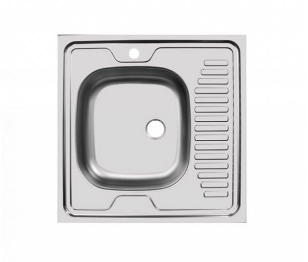 Мойка накладная левая 600*600 мм в Великом Новгороде - картинка