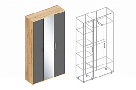 Шкаф «Граф» 3-ств с зеркалом в Великом Новгороде - картинка