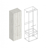 Шкаф «Анита» 3-ств с ящиком и штангой в Великом Новгороде - картинка