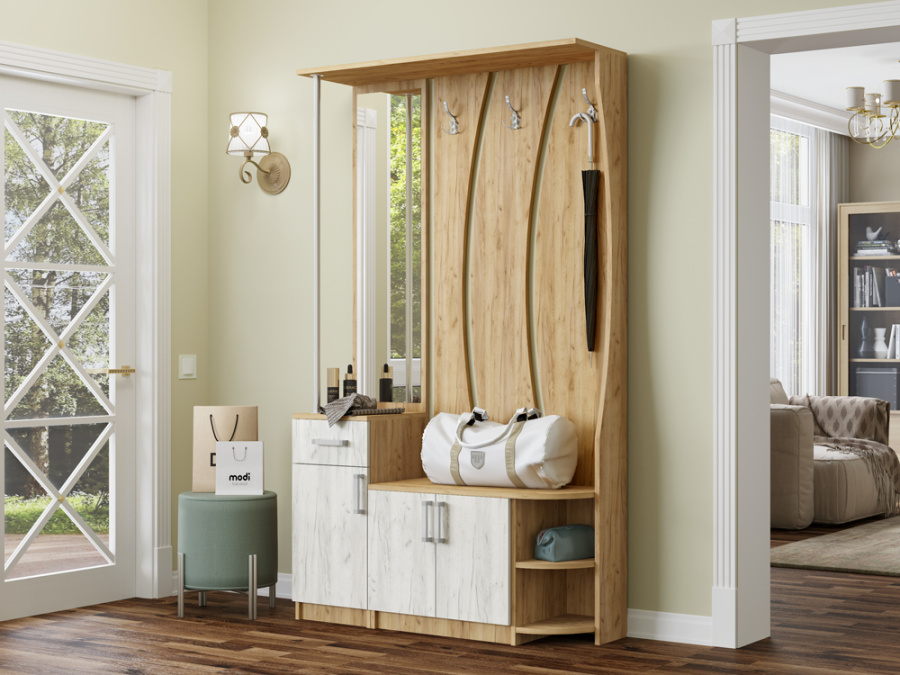 Прихожая Ксения-3 ЛДСП в Великом Новгороде - фото Прихожая Ксения-3 ЛДСП в Великом Новгороде - картинка