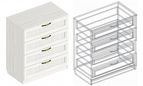 Комод «Александрия» СА-08 с 4 ящиками в Великом Новгороде - картинка