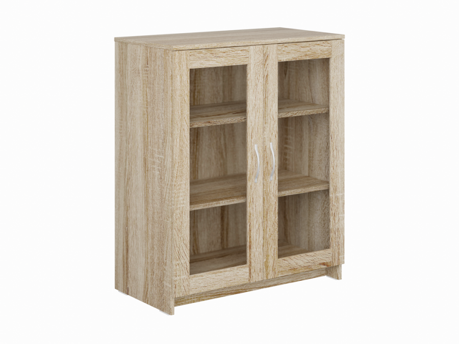 Тумба 2 двери со стеклом 78х95 СИРИУС в Великом Новгороде - картинка