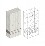 Шкаф «Анита» 5-ств с 2 ящиками с 2-мя отделениями в Великом Новгороде - картинка