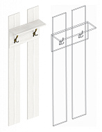 Панель под вешалки «Александрия» ПА-01 в Великом Новгороде - картинка