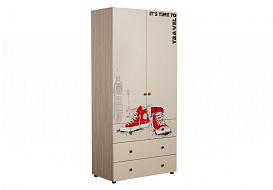 Шкаф 2-х створчатый комбинированный ШК-007 "Мийа-3А" с ф/п в Великом Новгороде - картинка