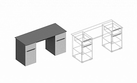Стол письменный «Вита» 2-х тумбовый в Великом Новгороде - картинка