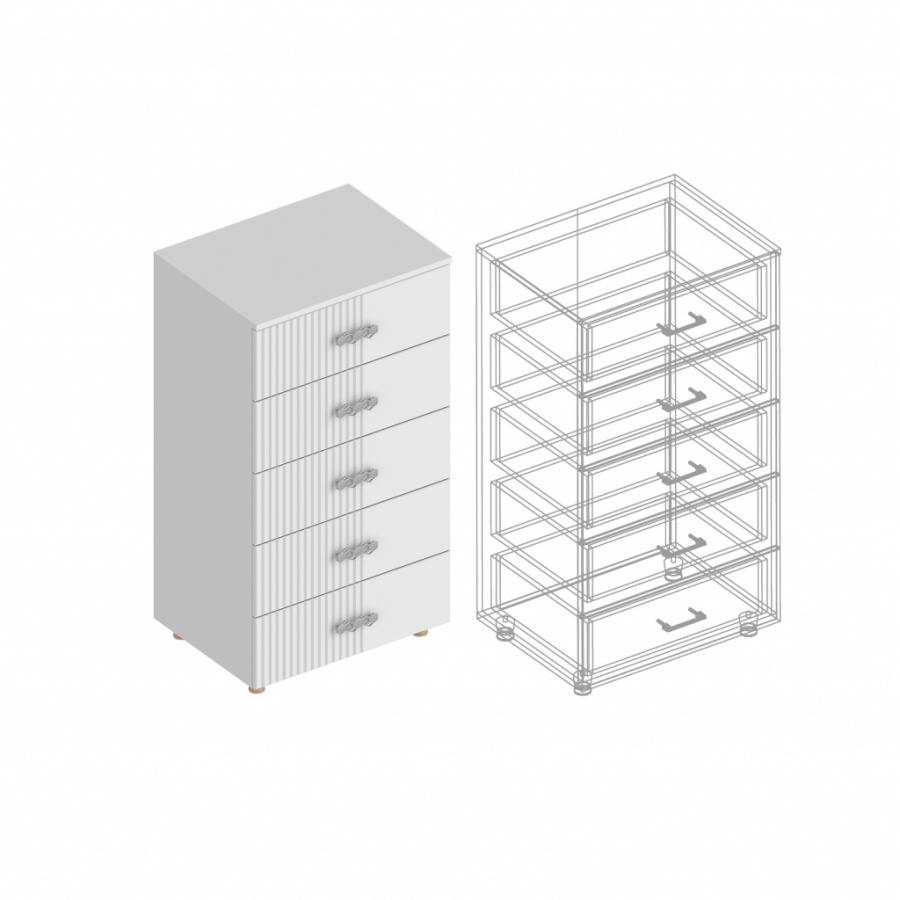 Комод «Сандра» с 5 ящиками в Великом Новгороде - картинка