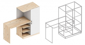 Стол письменный с пеналом «Милана» в Великом Новгороде - картинка