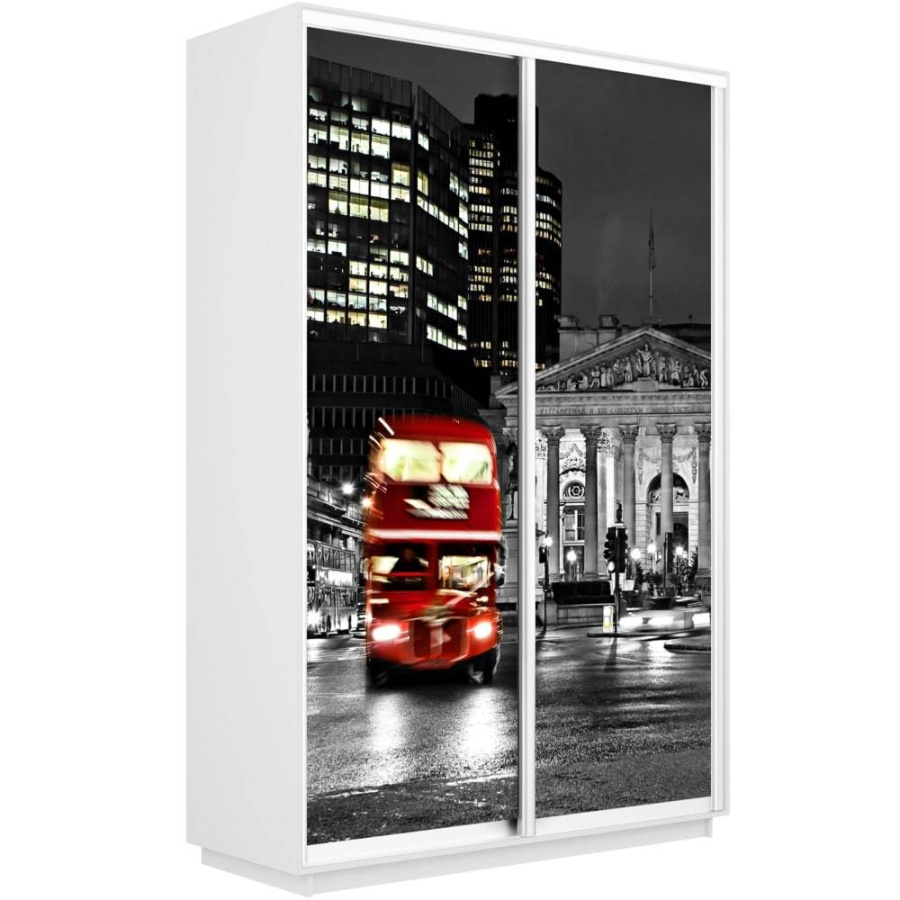 Шкаф-купе Экспресс 2-х дверный (Ночной Лондон) в Великом Новгороде - фото Шкаф-купе Экспресс 2-х дверный (Ночной Лондон) в Великом Новгороде - картинка