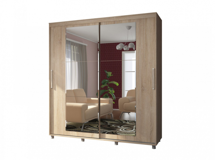 Шкаф-купе "Комфорт-12 ПРАЙМ 2,0 м" (прямоугольные) в Великом Новгороде - картинка