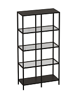 Стеллаж со стеклянными полками "Нора" гостиная в Великом Новгороде - картинка