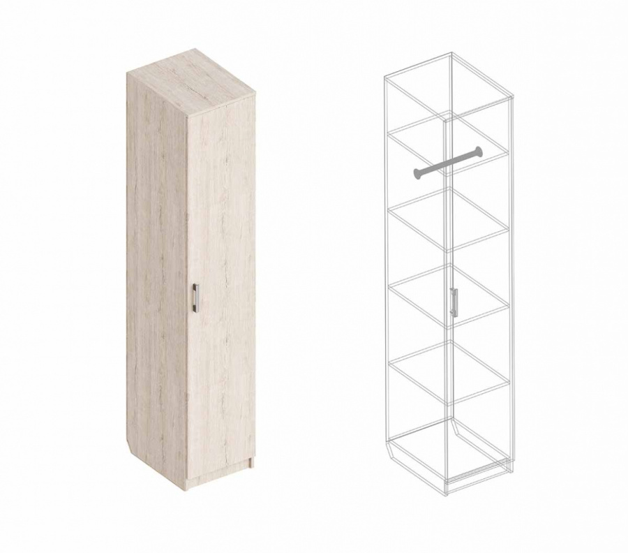 Пенал «Универсал» 1-ств с полками в Великом Новгороде - картинка