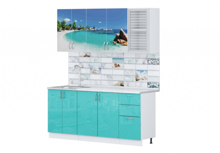 Кухня "КОНТЕМП ПРИНТ Баунти" 1,8м в Великом Новгороде - фото Кухня "КОНТЕМП ПРИНТ Баунти" 1,8м в Великом Новгороде - картинка