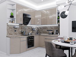 Кухня Фьюжн-04 в Великом Новгороде - фото Кухня Фьюжн-04 в Великом Новгороде - картинка