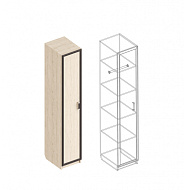 Шкаф «Наоми» 1-ств с полками и штангой в Великом Новгороде - картинка