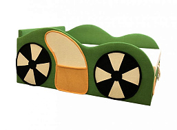 Детская тахта Машинка, цвет - Зеленый (астра-01) в Великом Новгороде - фото Детская тахта Машинка, цвет - Зеленый (астра-01) в Великом Новгороде - картинка