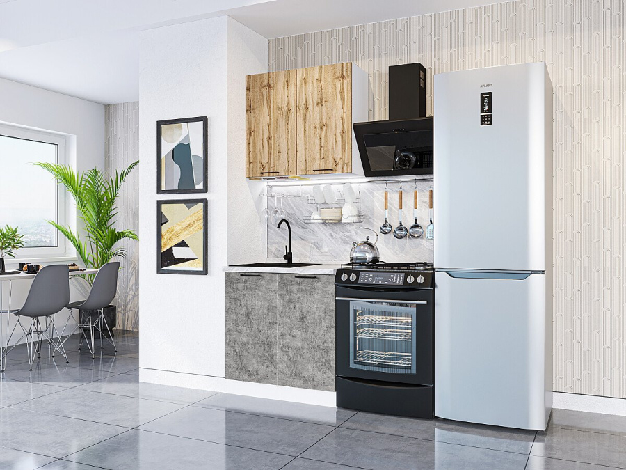 Кухня Флэт-03 в Великом Новгороде - фото Кухня Флэт-03 в Великом Новгороде - картинка