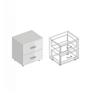 Тумба прикроватная «Сандра» с 2 ящиками в Великом Новгороде - картинка