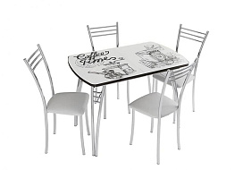 Обеденная группа с раздвижным столом в Великом Новгороде - картинка