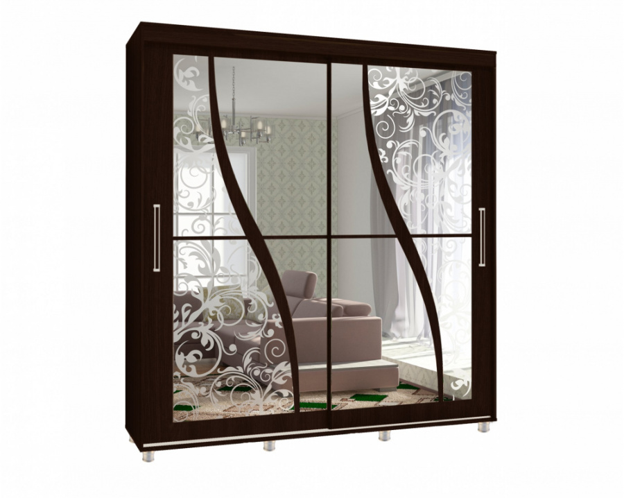 Шкаф-купе "Комфорт-12 ПРАЙМ 2,0 м" (фантазия) в Великом Новгороде - фото Шкаф-купе "Комфорт-12 ПРАЙМ 2,0 м" (фантазия) в Великом Новгороде - картинка