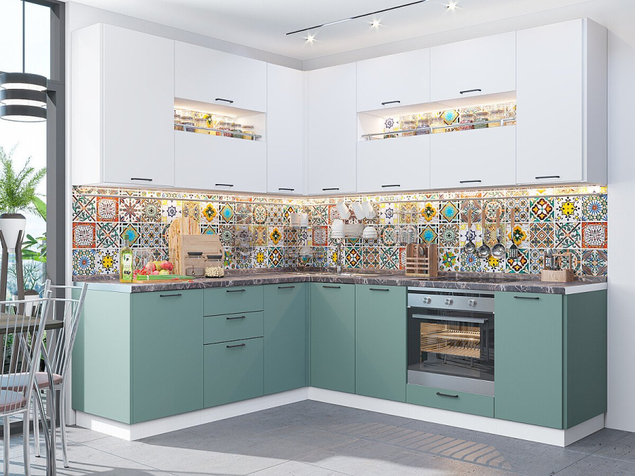 Кухня Флэт-02 в Великом Новгороде - фото Кухня Флэт-02 в Великом Новгороде - картинка