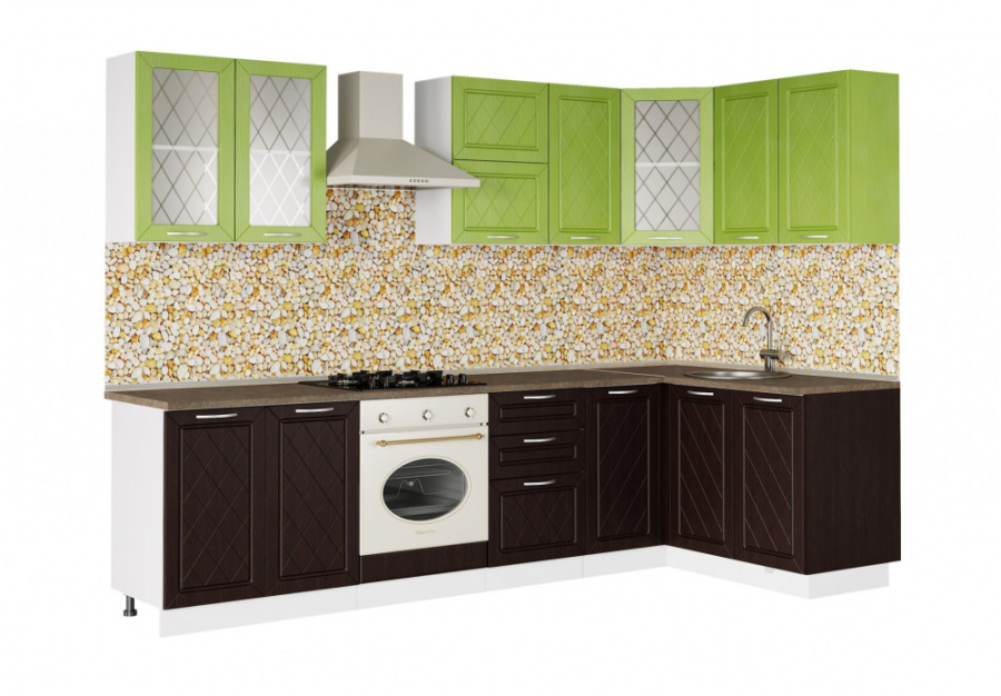 Кухня угловая "Виола Нео" 2,9х1,4 м (прованс) в Великом Новгороде - фото Кухня угловая "Виола Нео" 2,9х1,4 м (прованс) в Великом Новгороде - картинка