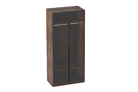 Шкаф двухдверный "Браун" со стеклянными дверями в Великом Новгороде - картинка