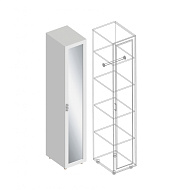 Пенал «Сандра» 1-ств с зеркалом и полками в Великом Новгороде - фото Пенал «Сандра» 1-ств с зеркалом и полками в Великом Новгороде - картинка