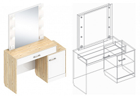 Стол туалетный «Милана» в Великом Новгороде - картинка