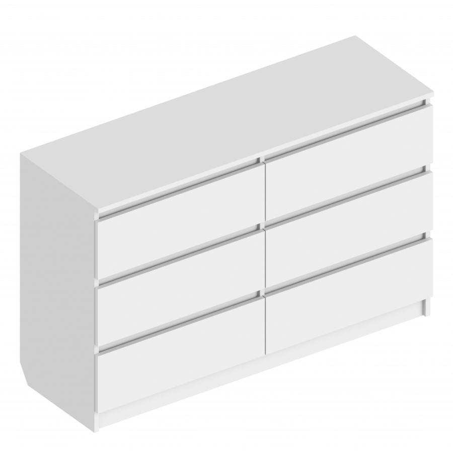 Комод «Бьянко» с 6 ящиками в Великом Новгороде - фото Комод «Бьянко» с 6 ящиками в Великом Новгороде - картинка