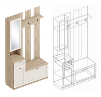 Прихожая компакт «Филадельфия» ПФ-09 (левый) в Великом Новгороде - картинка