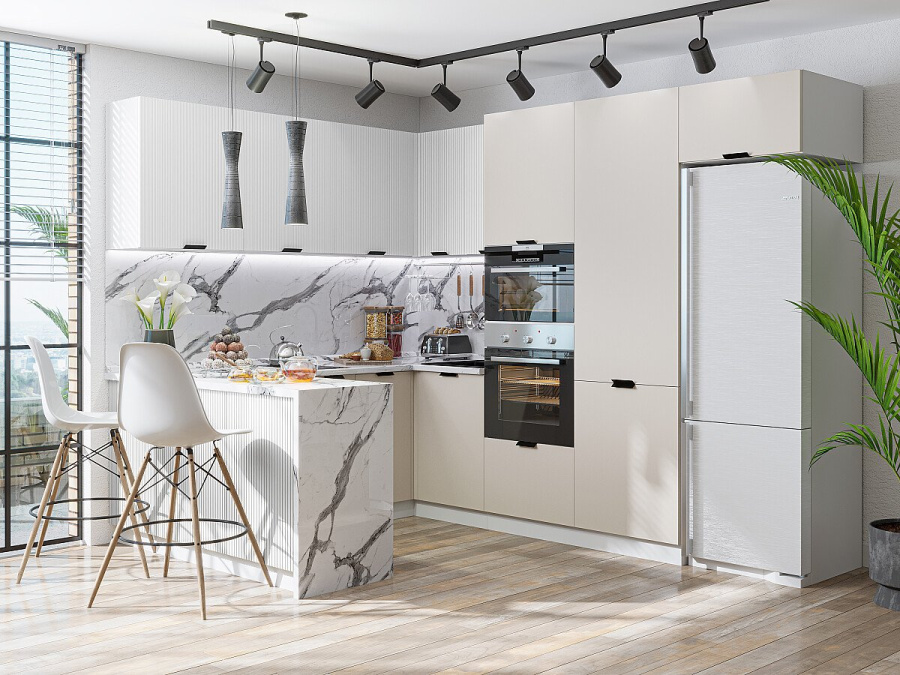 Кухня Евро Лайн-03 в Великом Новгороде - картинка