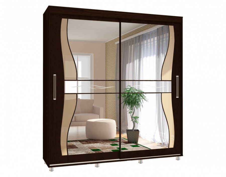 Шкаф-купе "Комфорт-12 ПРАЙМ 2,0 м" (фигурные) в Великом Новгороде - картинка