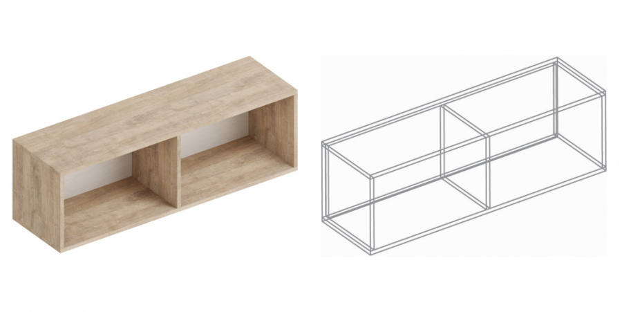 Полка настенная «Филадельфия» ДФ-04 в Великом Новгороде - фото Полка настенная «Филадельфия» ДФ-04 в Великом Новгороде - картинка