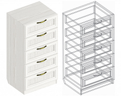 Комод «Александрия» СА-03 с 5 ящиками в Великом Новгороде - картинка