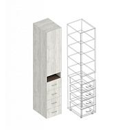 Пенал «Анита» 1-ств с 4 ящиками и нишей в Великом Новгороде - фото Пенал «Анита» 1-ств с 4 ящиками и нишей в Великом Новгороде - картинка