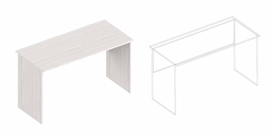 Стол письменный "Симпл" в Великом Новгороде - фото Стол письменный "Симпл" в Великом Новгороде - картинка