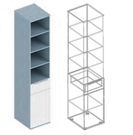 Пенал 1-ств с ящиком и полками МС «Бриз» в Великом Новгороде - картинка